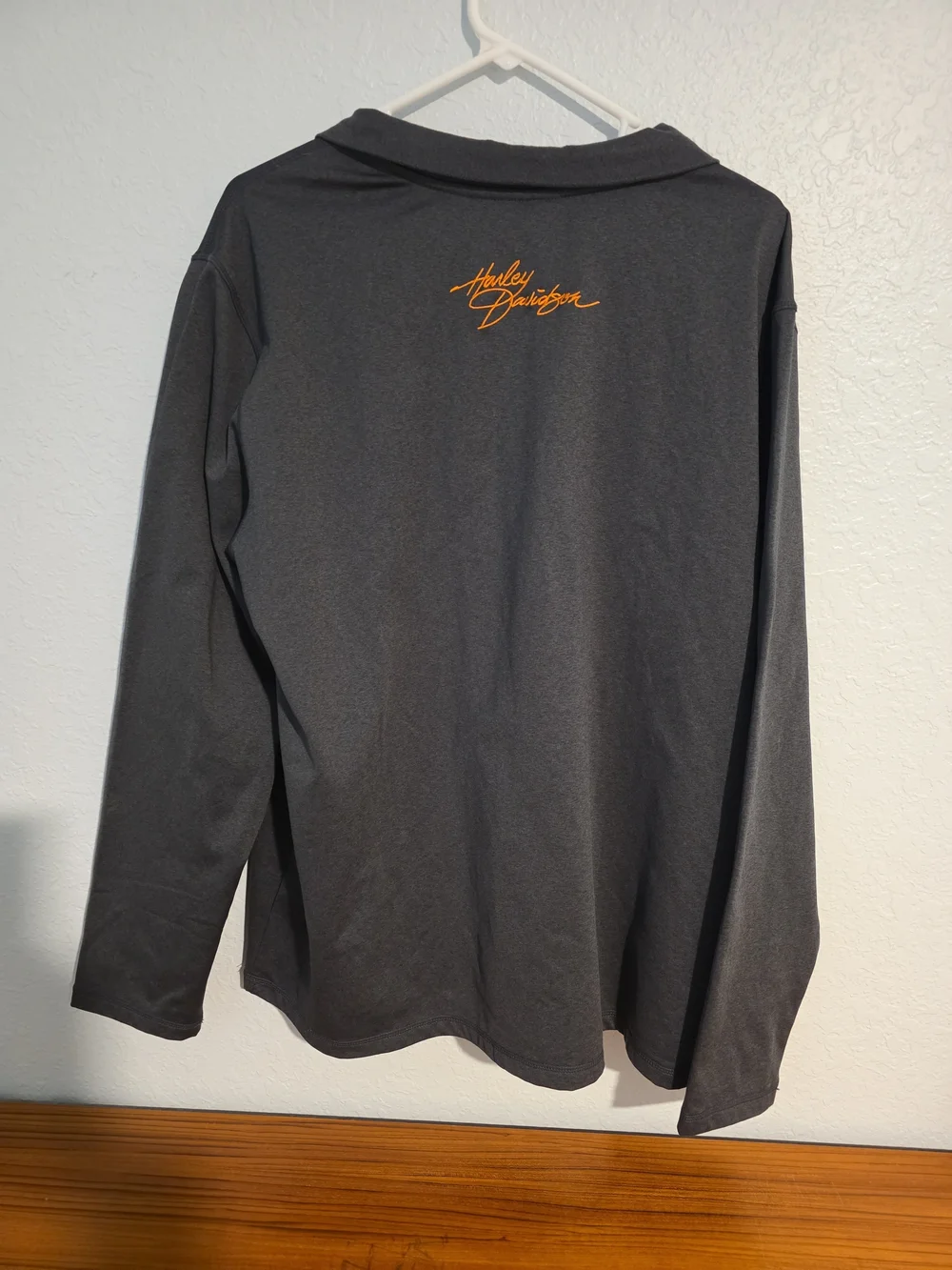 Harley-Davidson Men's Black Quarter-Zip Pullover Sweater